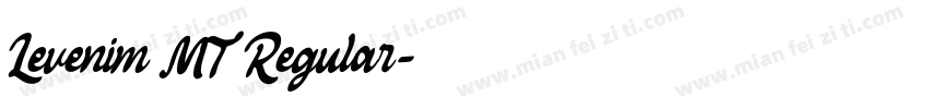 Levenim MT Regular字体转换